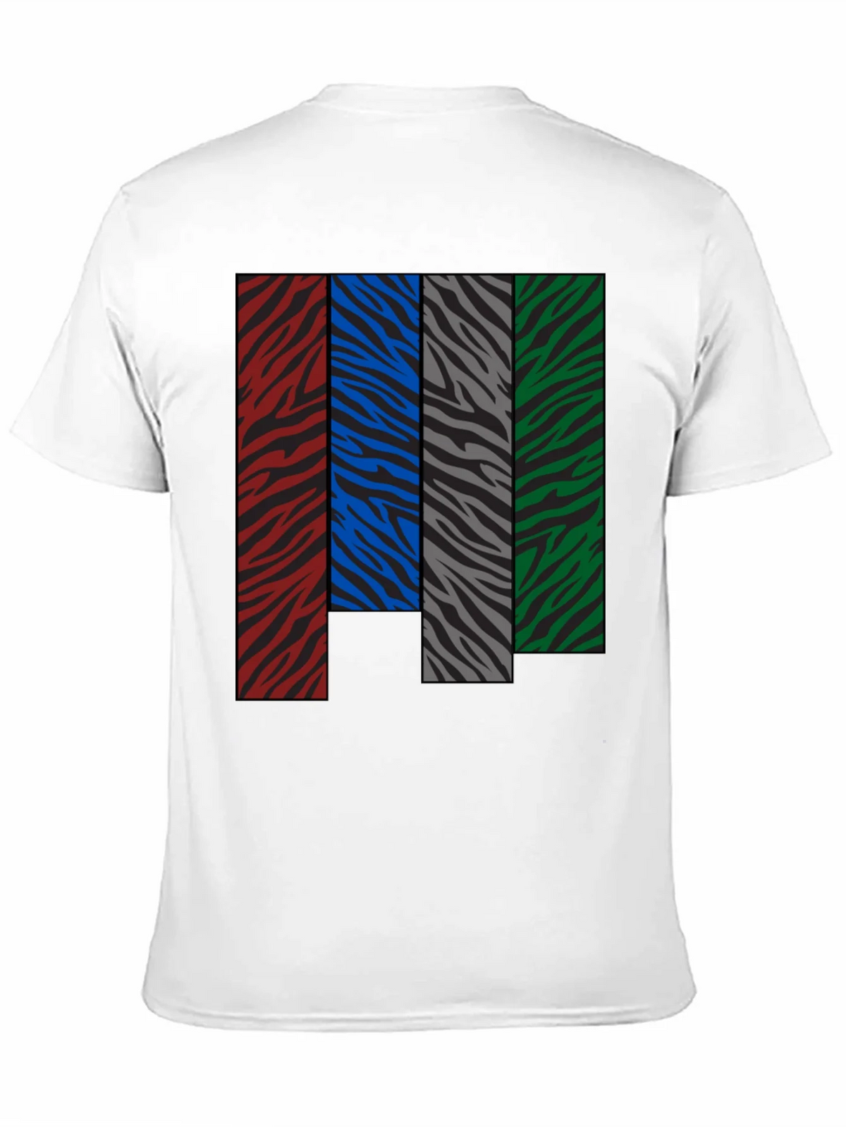Zebra Stripe Color Block Graphic Tee product image 10