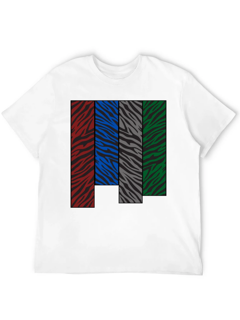 Zebra Stripe Color Block Graphic Tee product image 11