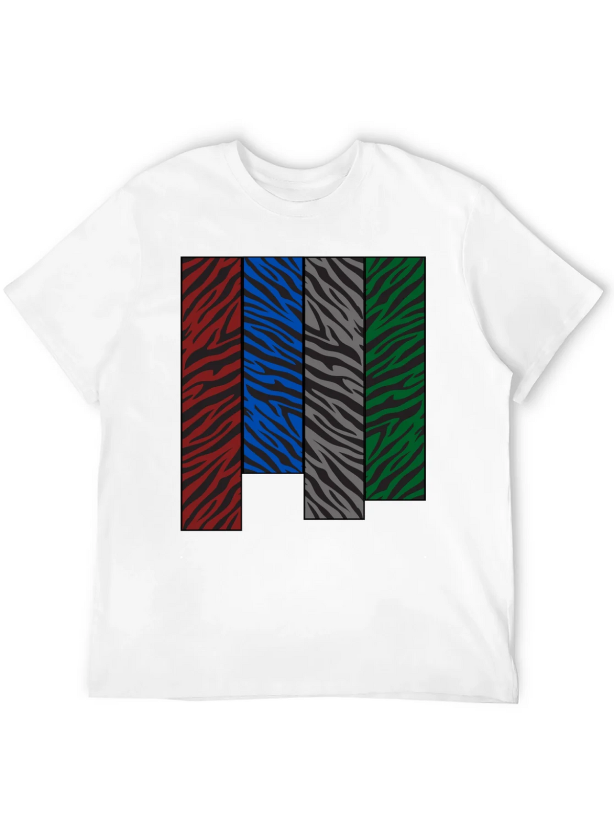 Zebra Stripe Color Block Graphic Tee product image 11