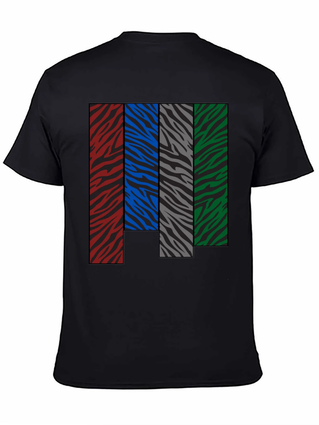 Zebra Stripe Color Block Graphic Tee product image 4