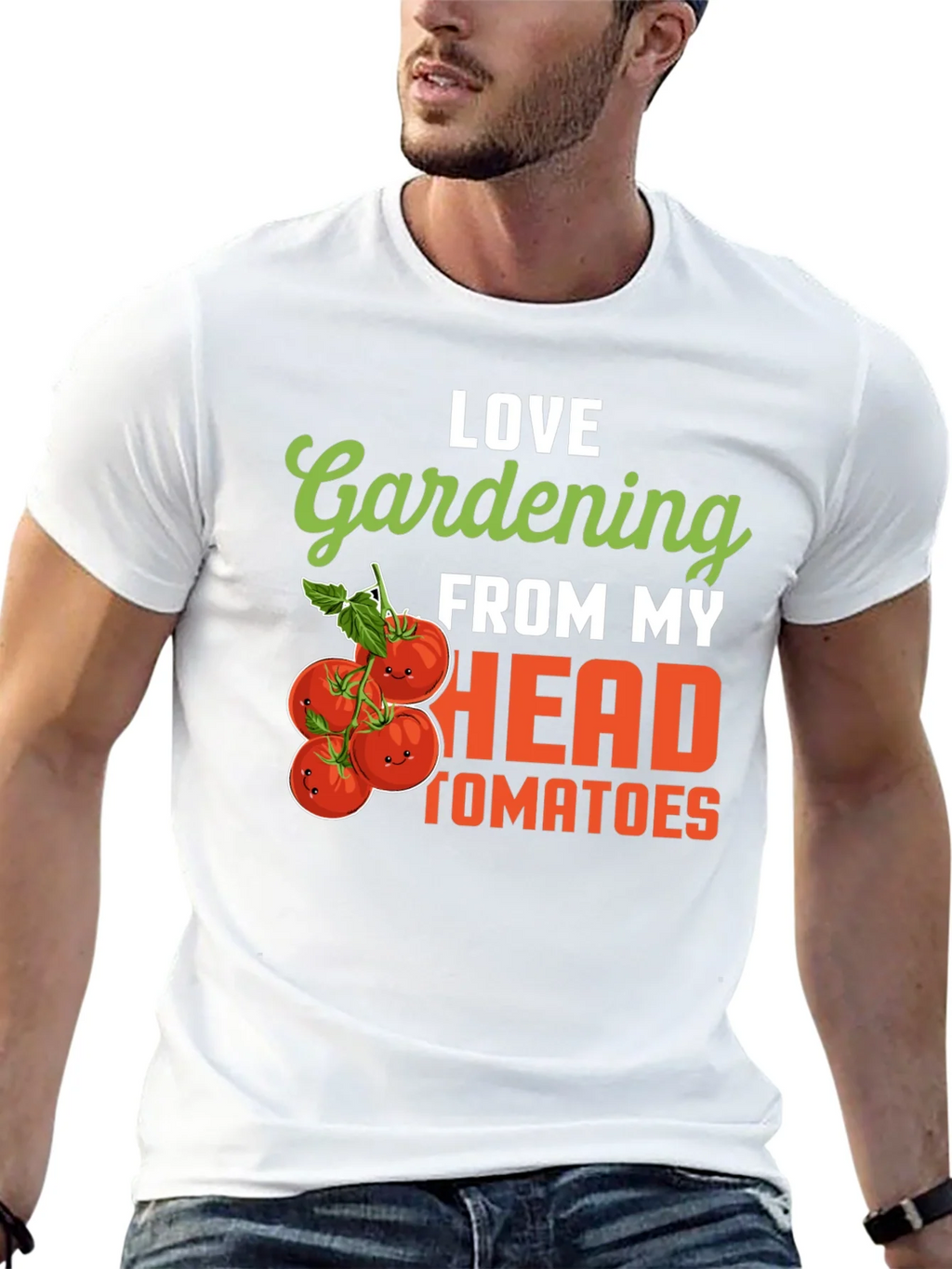 Gardening Tomato Humor T-Shirt - Love From My Head Tomatoes product image 12