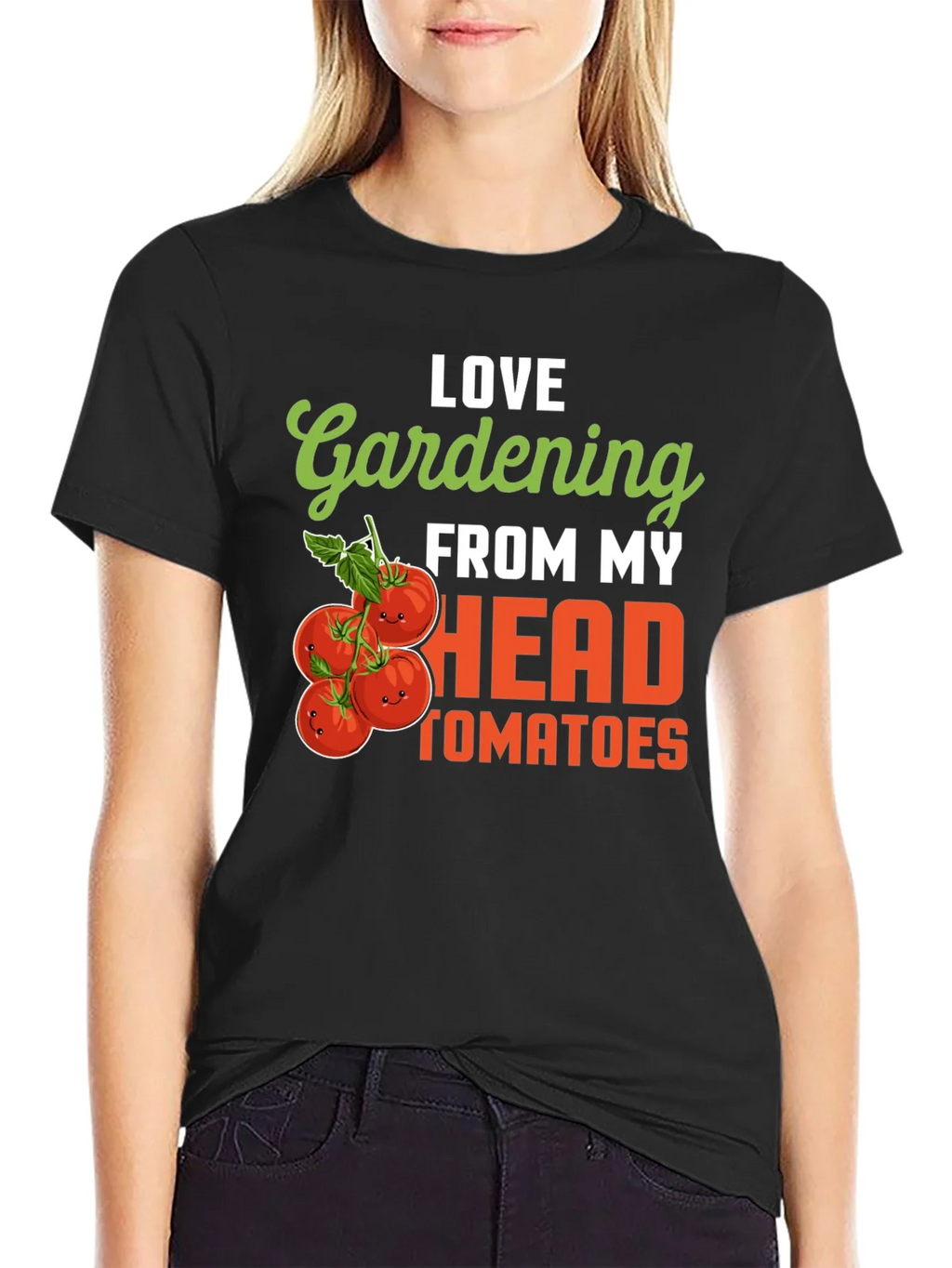 Gardening Tomato Humor T-Shirt - Love From My Head Tomatoes product image 2