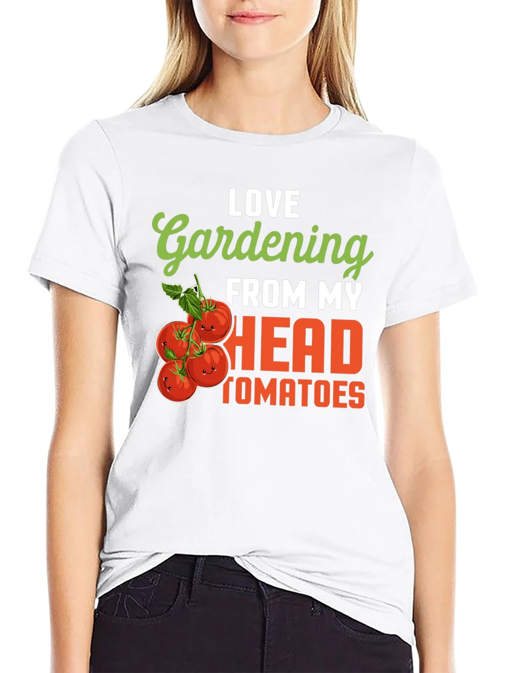 Gardening Tomato Humor T-Shirt - Love From My Head Tomatoes product image 8
