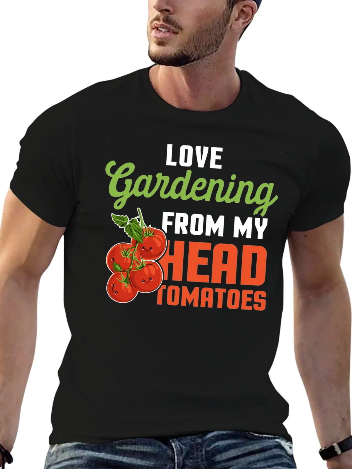 Gardening Tomato Humor T-Shirt - Love From My Head Tomatoes product image 6