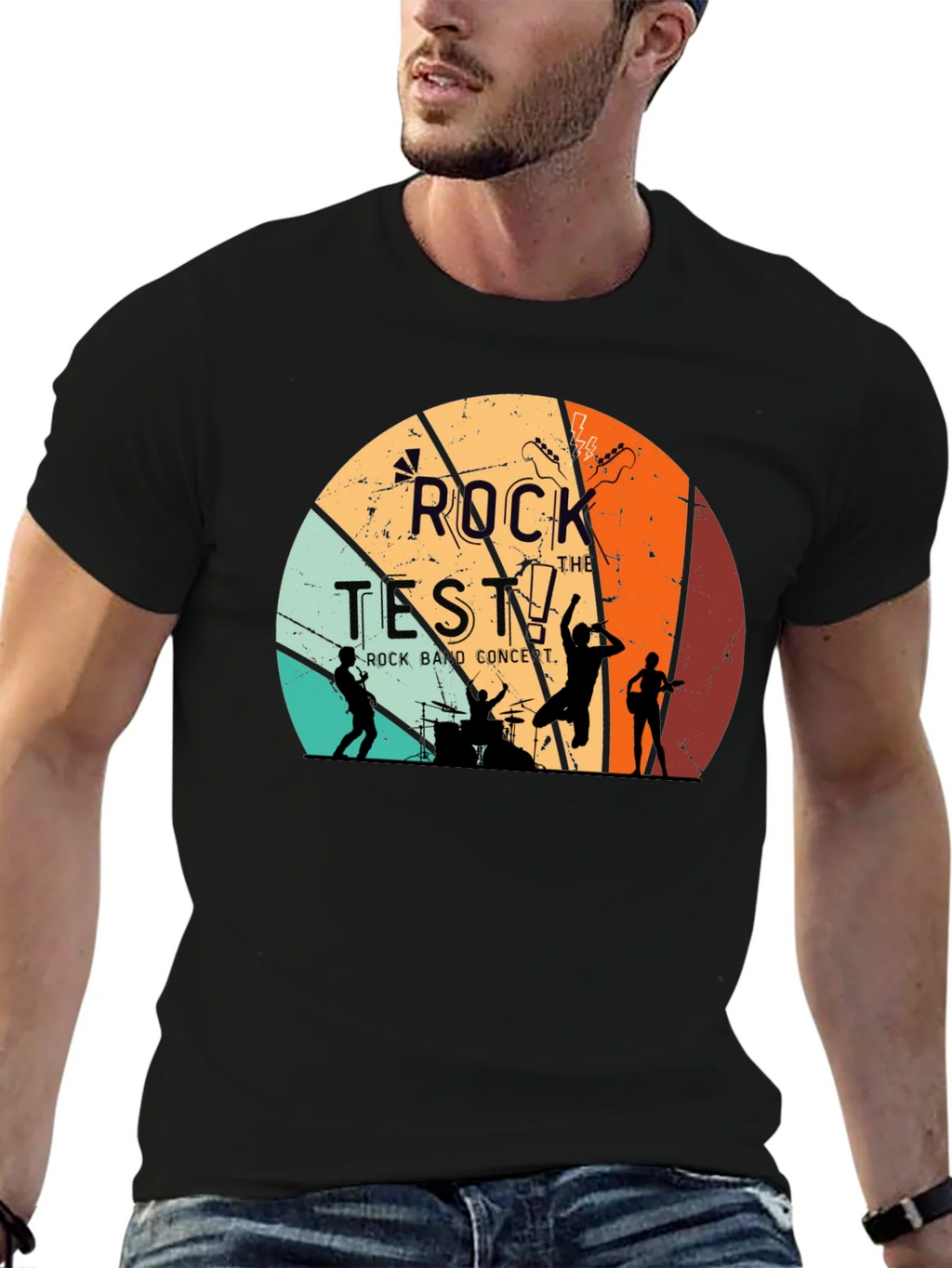 Rock the Test Retro Band T-Shirt product image 6