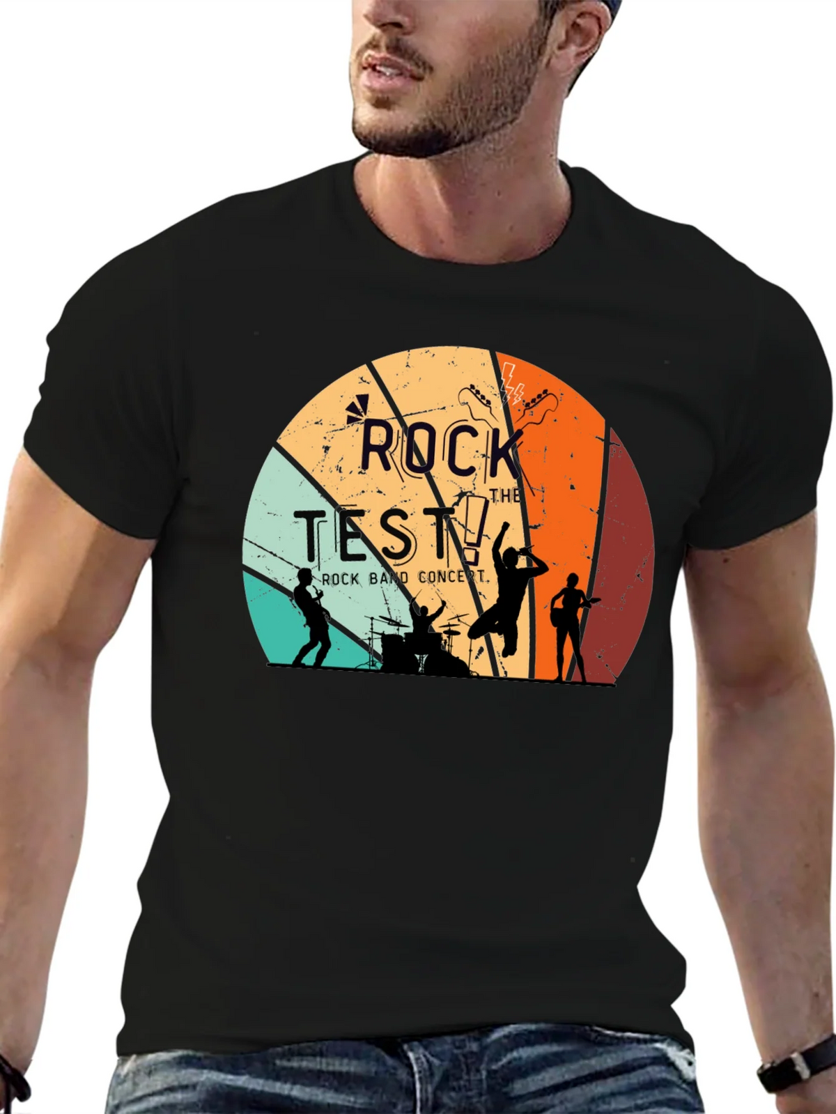 Rock the Test Retro Band T-Shirt product image 6