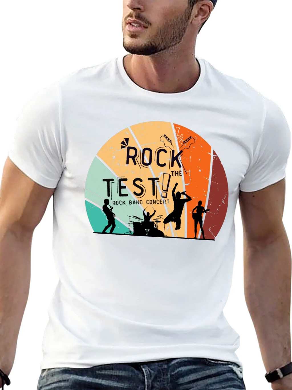 Rock the Test Retro Band T-Shirt product image 12