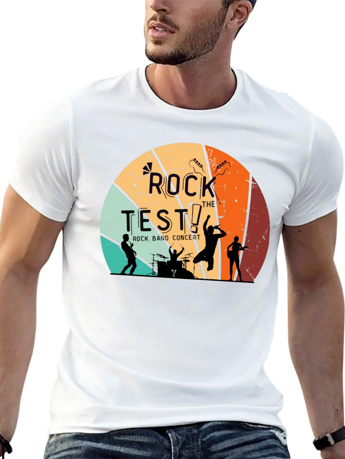 Rock the Test Retro Band T-Shirt product image 12