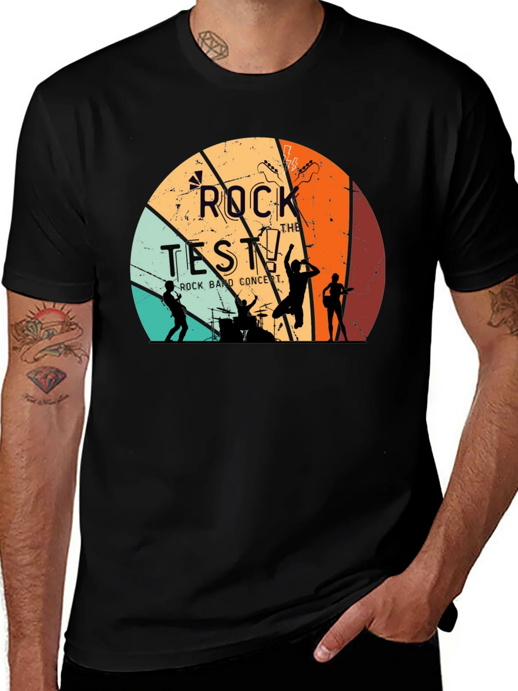 Rock the Test Retro Band T-Shirt product image 1