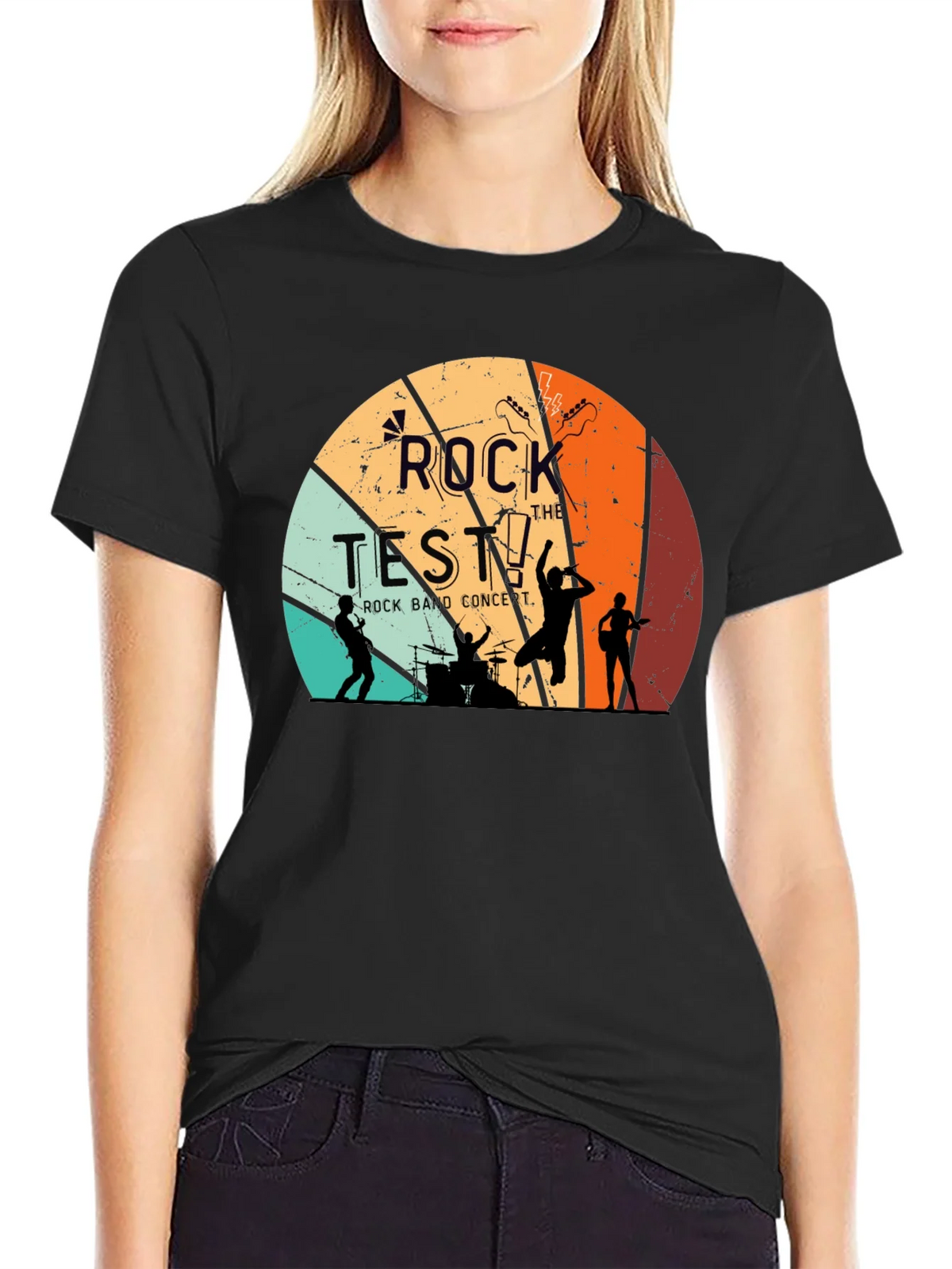 Rock the Test Retro Band T-Shirt product image 2