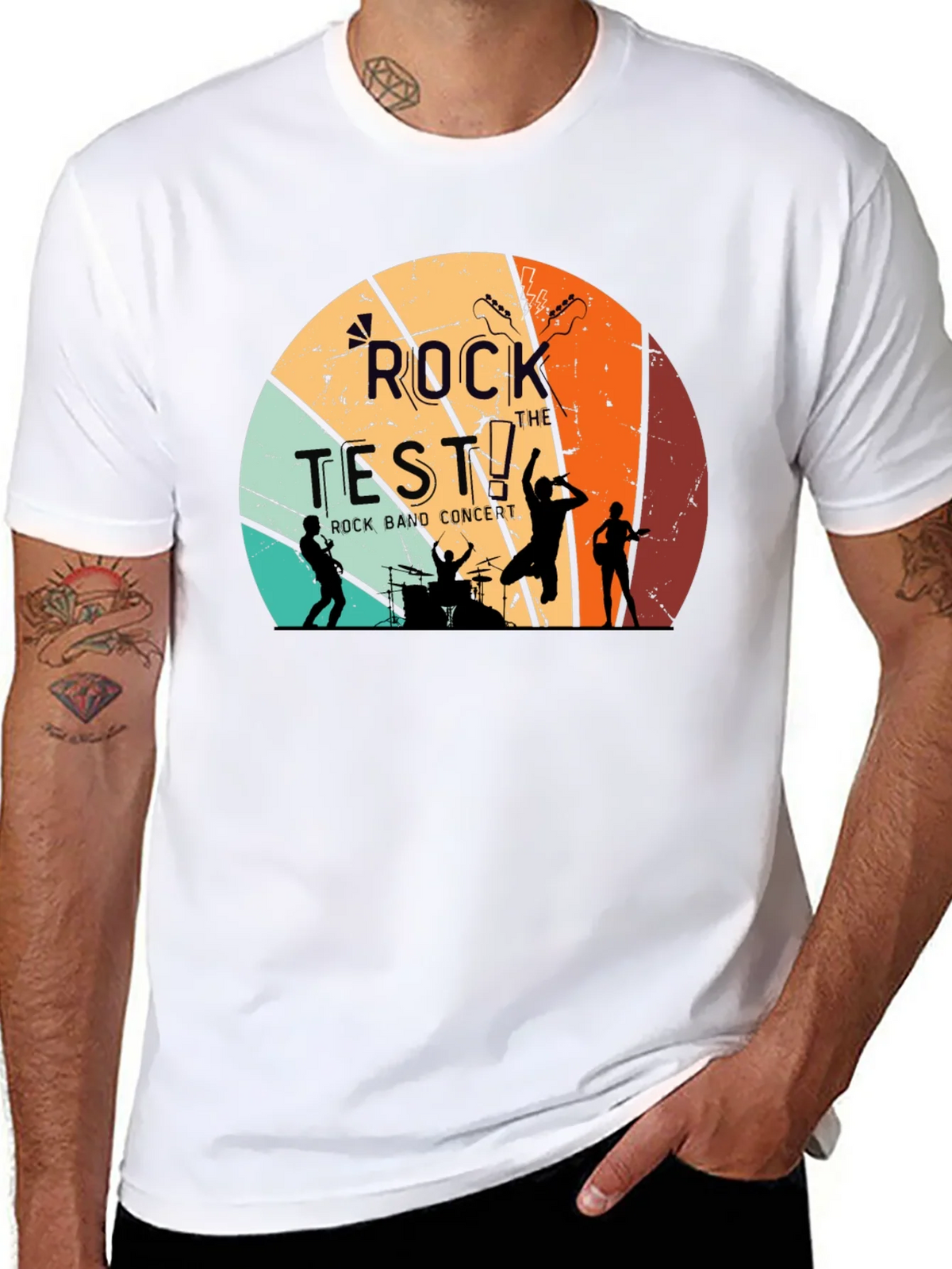 Rock the Test Retro Band T-Shirt product image 7