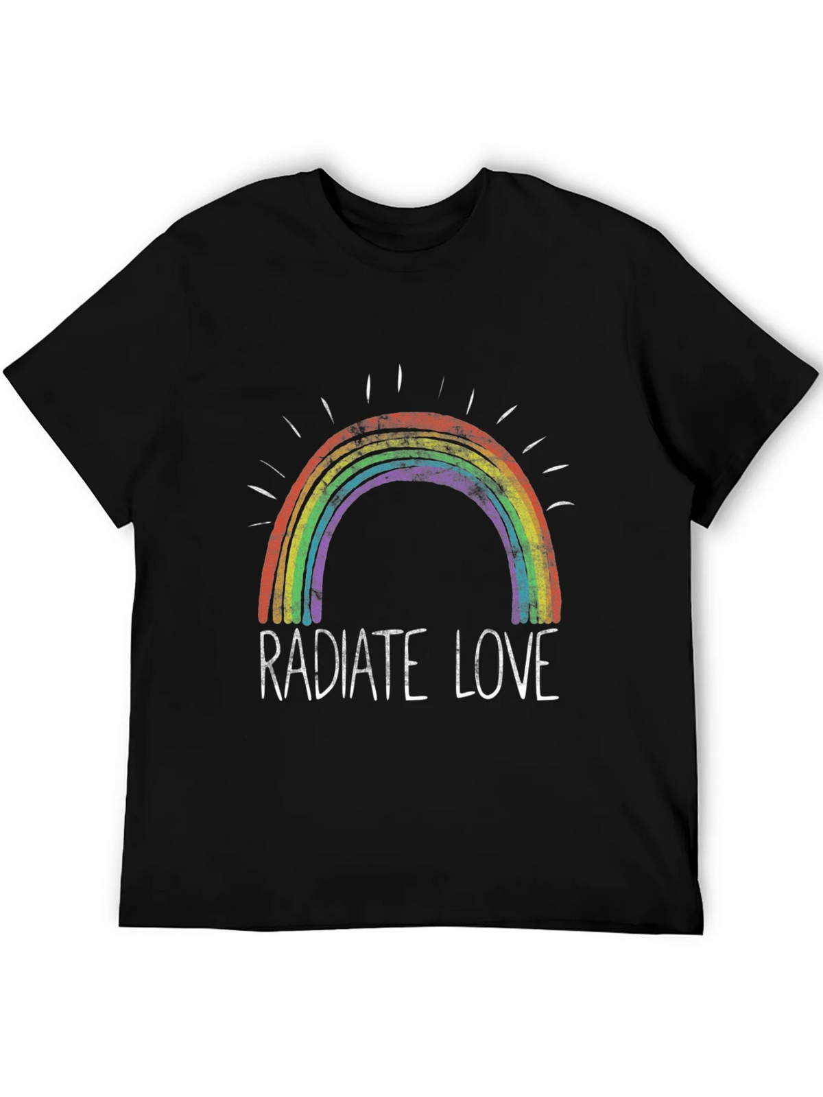 Radiate Love Rainbow Graphic T-Shirt product image 5