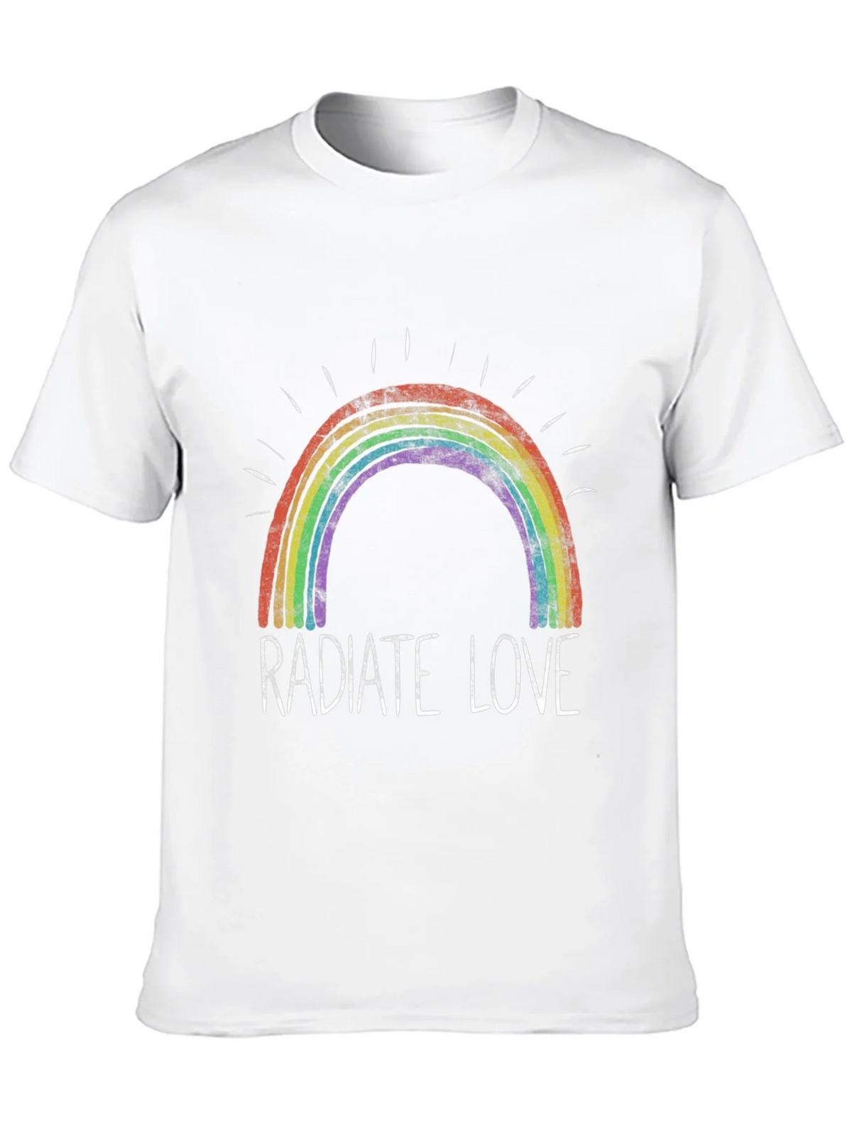 Radiate Love Rainbow Graphic T-Shirt product image 9