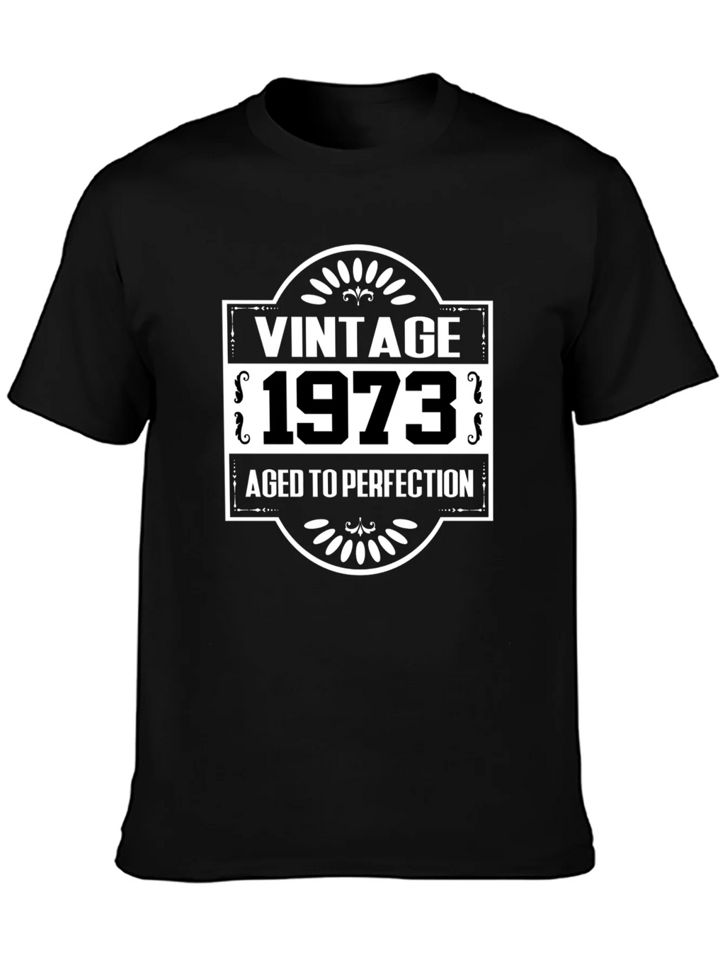 Vintage 1973 Aged to Perfection Black T-Shirt product image 3