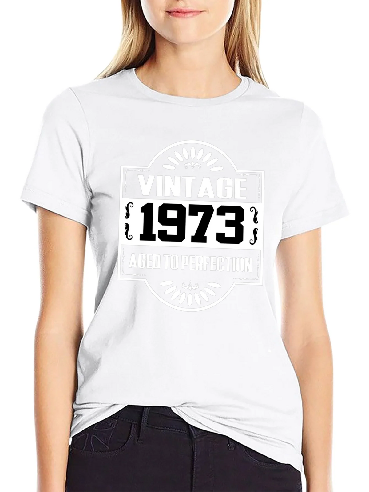 Vintage 1973 Aged to Perfection Black T-Shirt product image 8