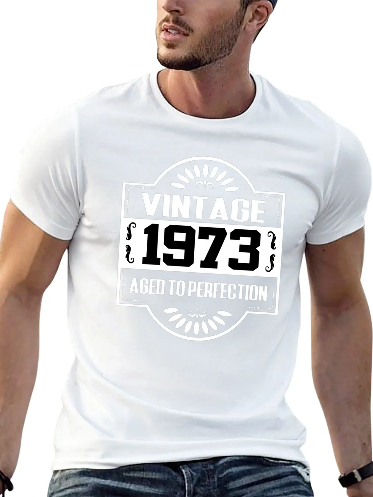 Vintage 1973 Aged to Perfection Black T-Shirt product image 12