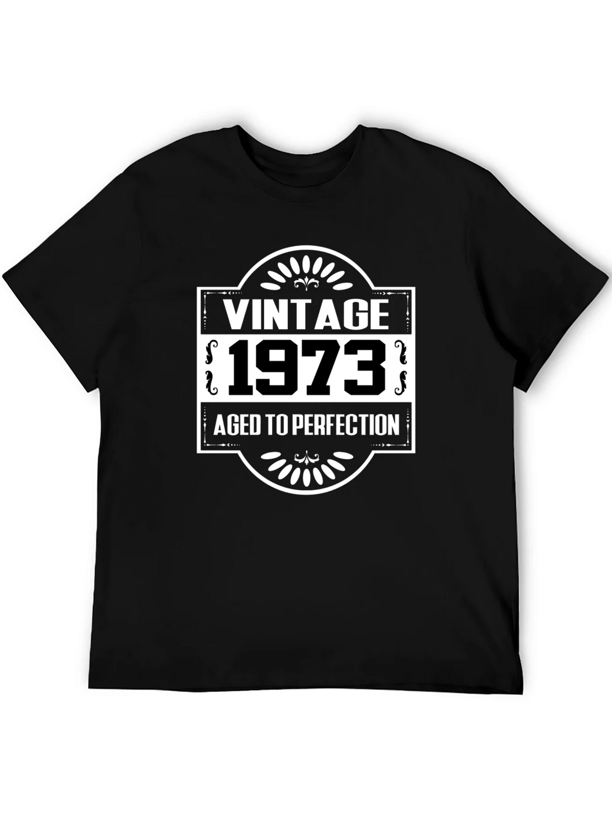 Vintage 1973 Aged to Perfection Black T-Shirt product image 5