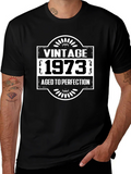 Vintage 1973 Aged to Perfection Black T-Shirt product image 1