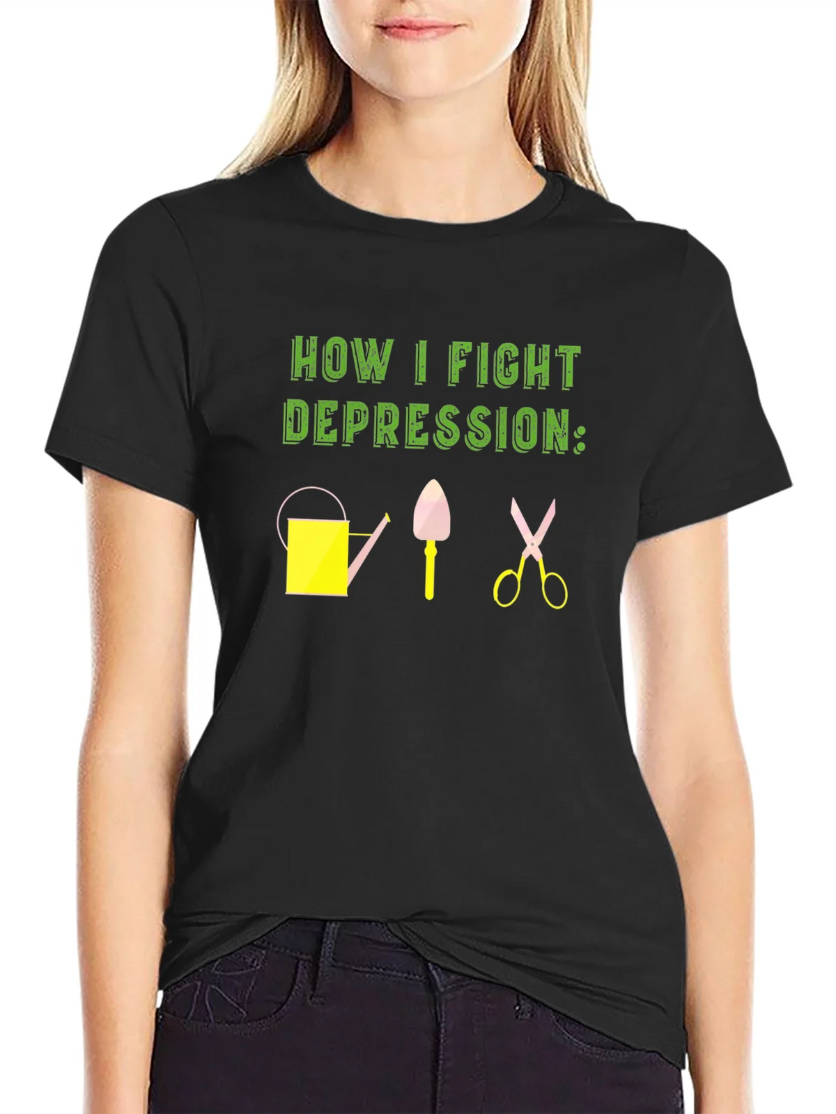 Gardening Therapy T-Shirt - Fight Depression product image 2