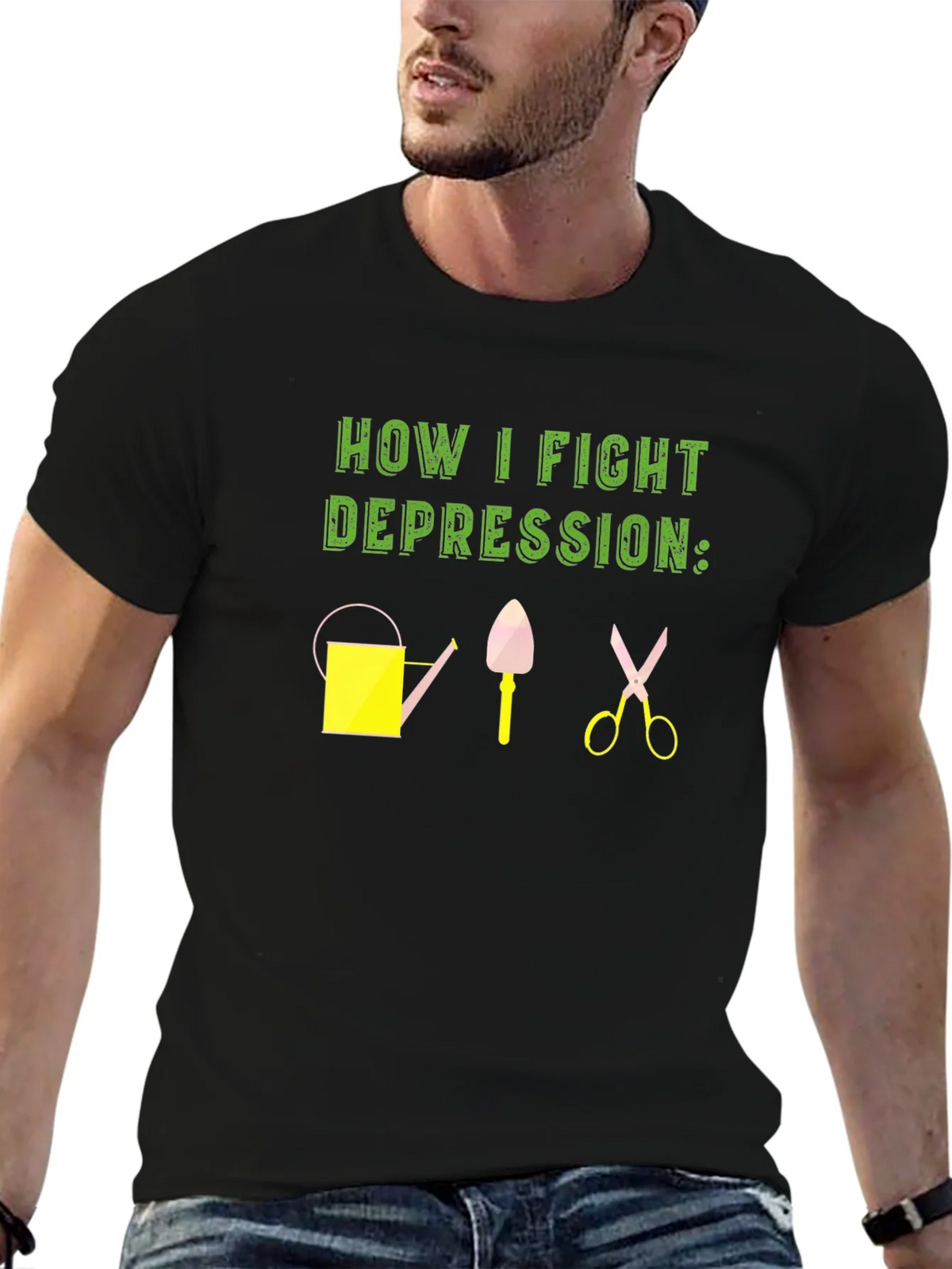 Gardening Therapy T-Shirt - Fight Depression product image 6