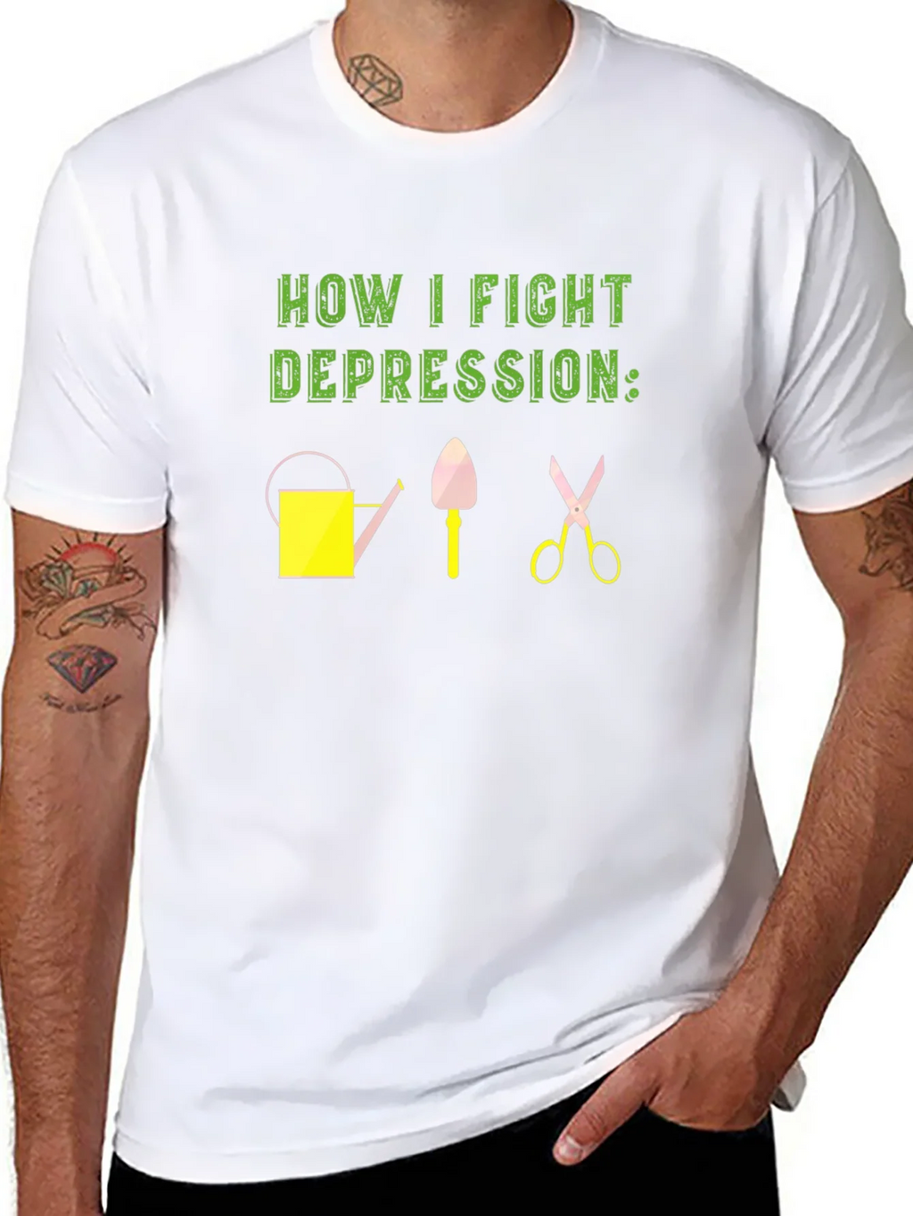 Gardening Therapy T-Shirt - Fight Depression product image 7