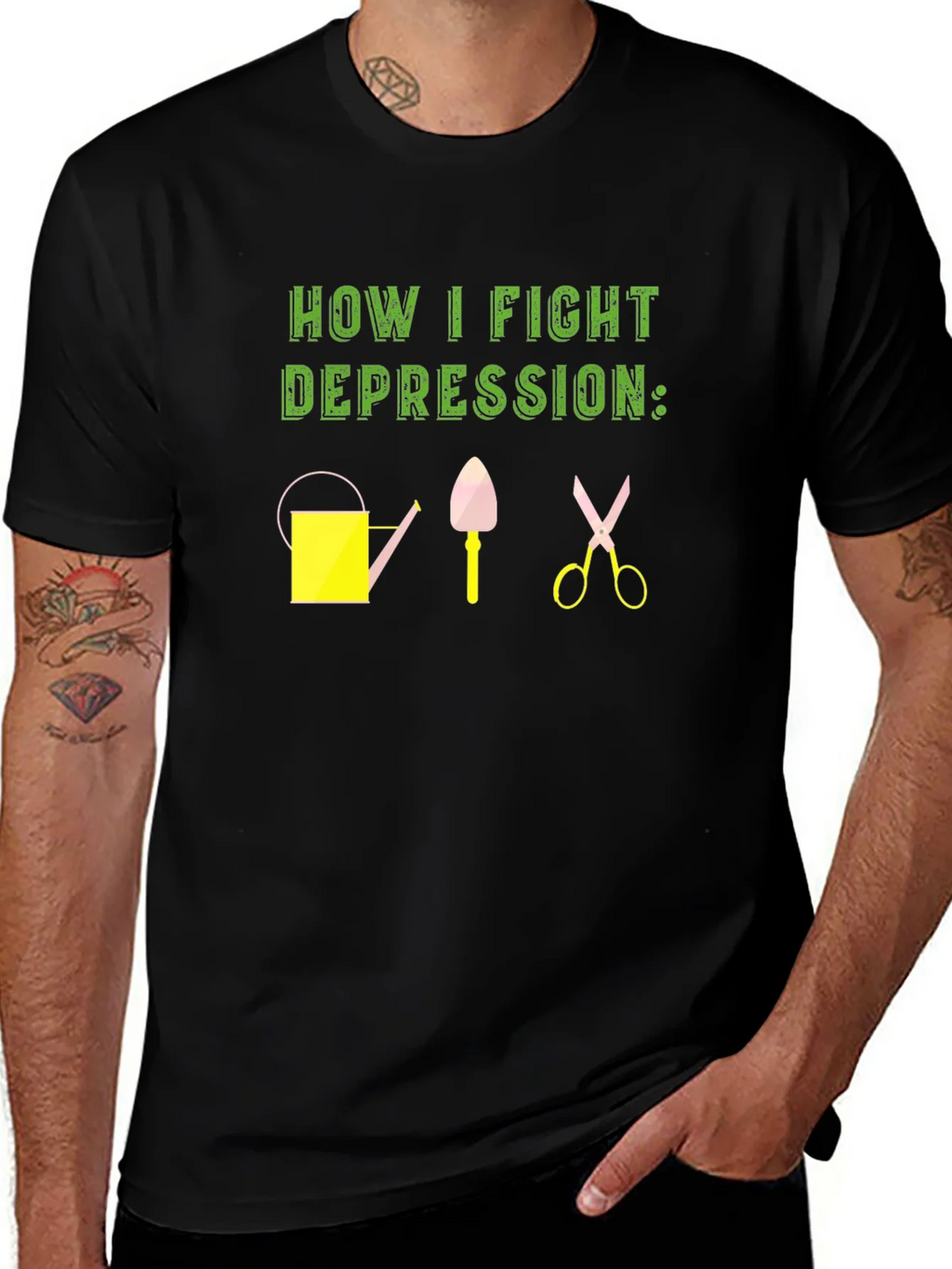 Gardening Therapy T-Shirt - Fight Depression product image 1