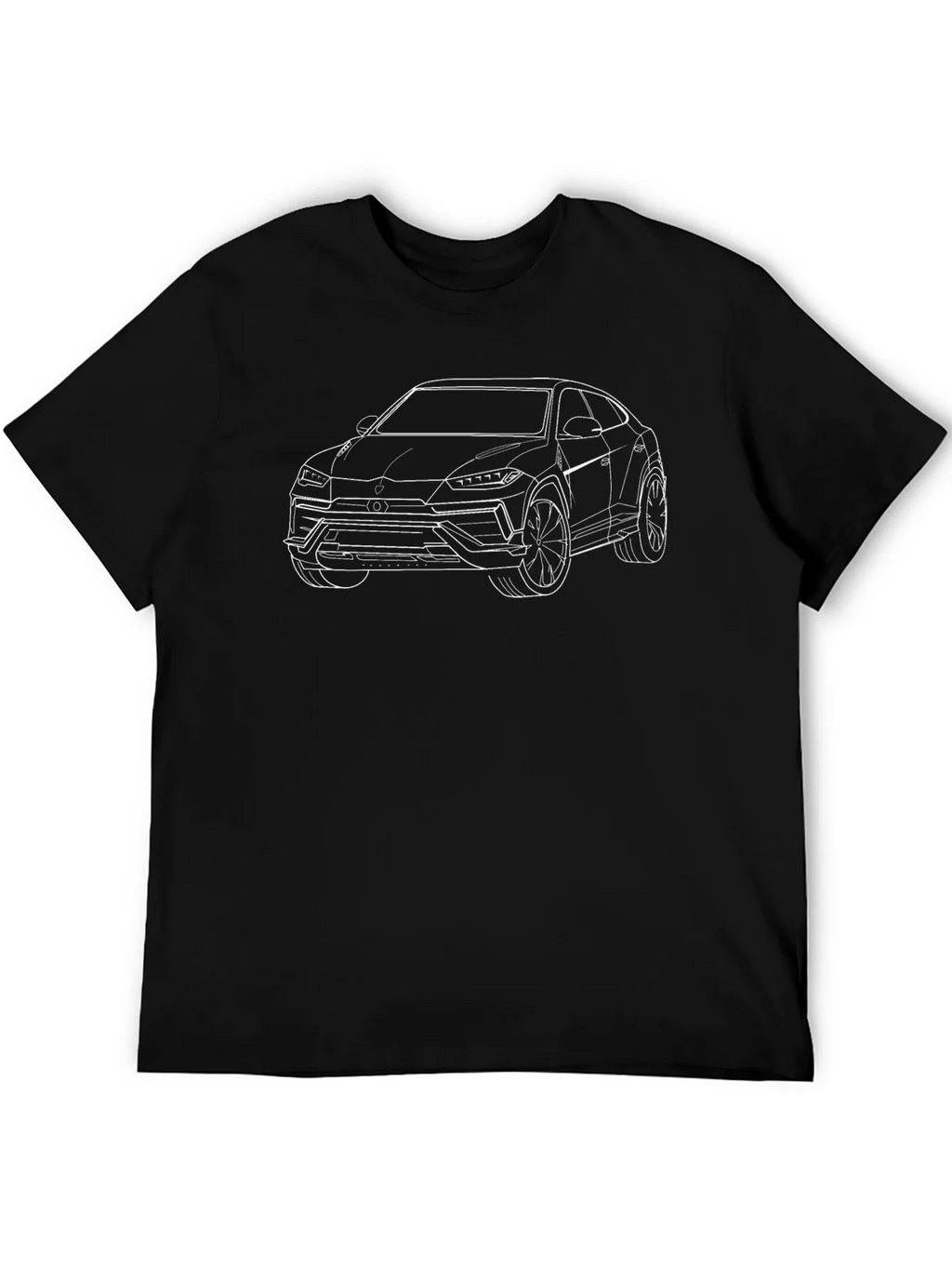 Lamborghini Urus Outline Graphic Tee - Black product image 5