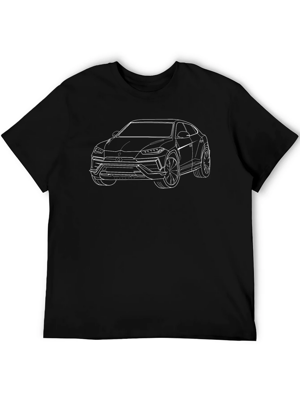 Lamborghini Urus Outline Graphic Tee - Black product image 5