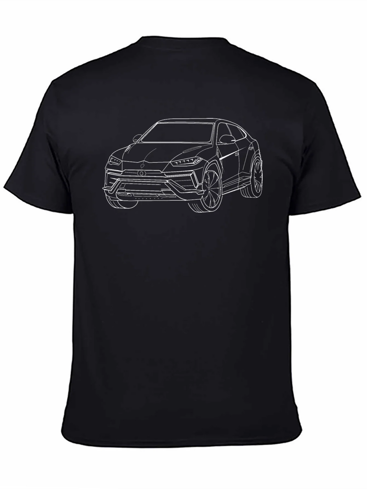 Lamborghini Urus Outline Graphic Tee - Black product image 4