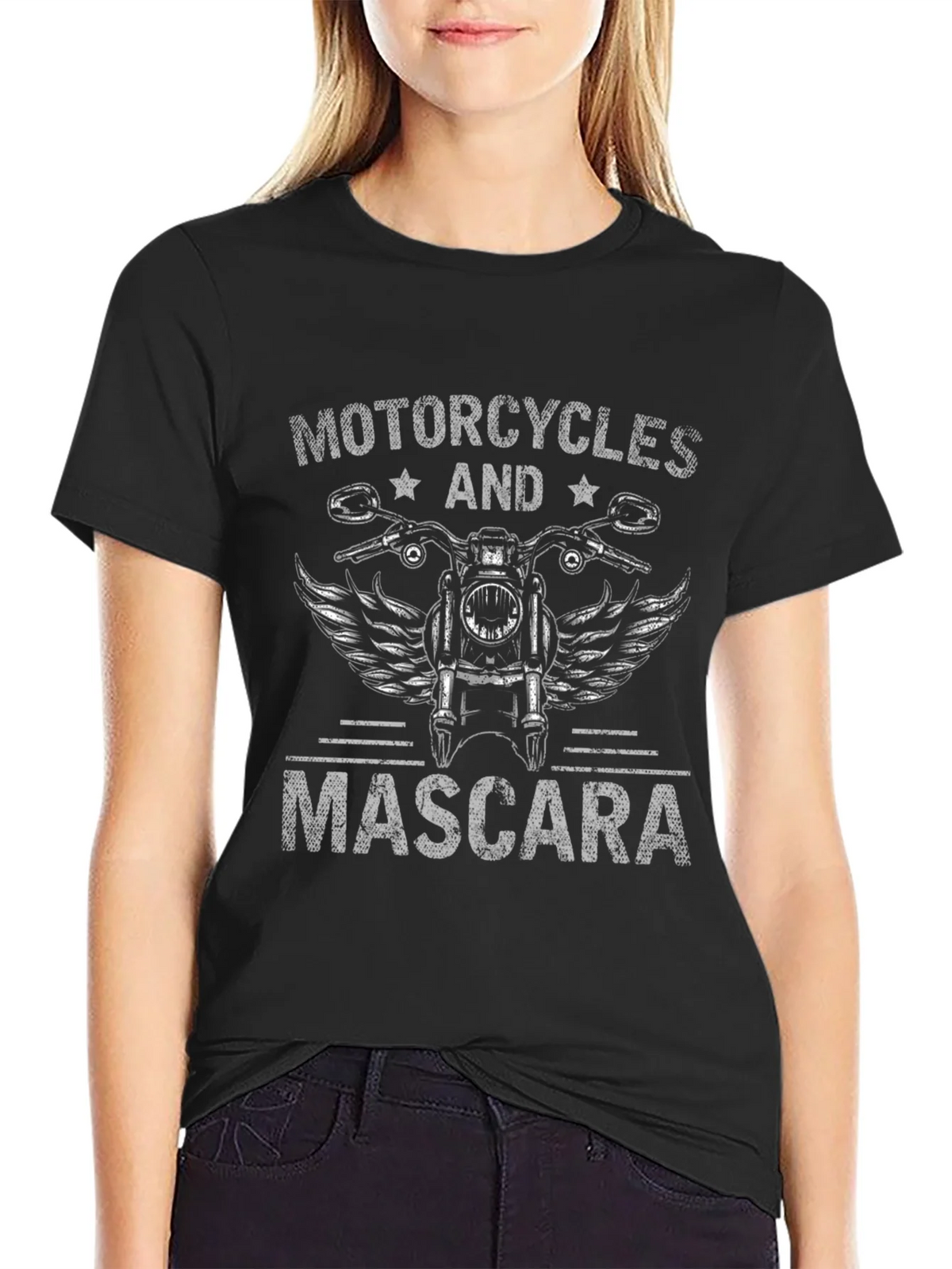 Motorcycles & Mascara Graphic Tee product image 2