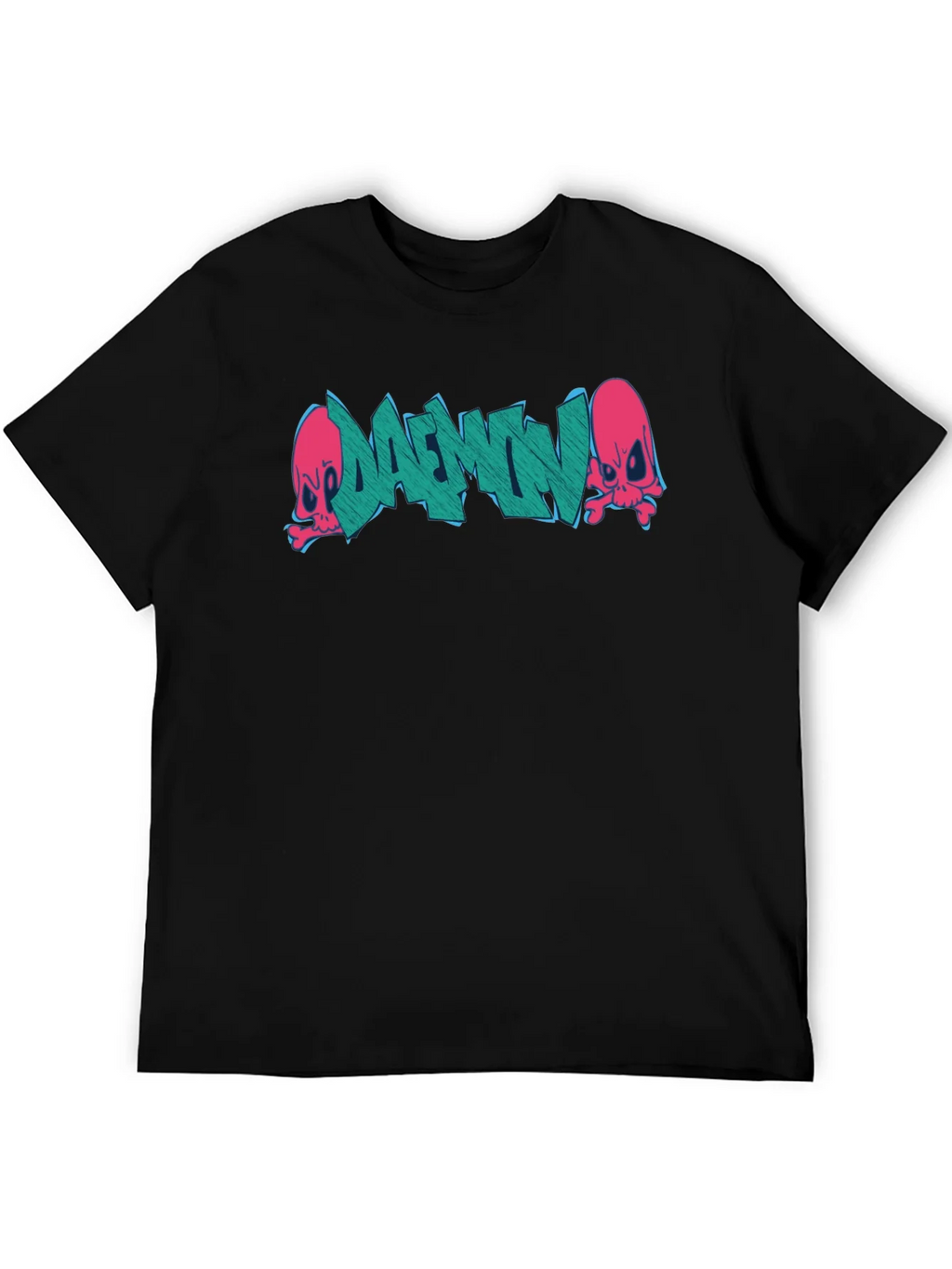 Daemon Graffiti Graphic T-Shirt - Black product image 5
