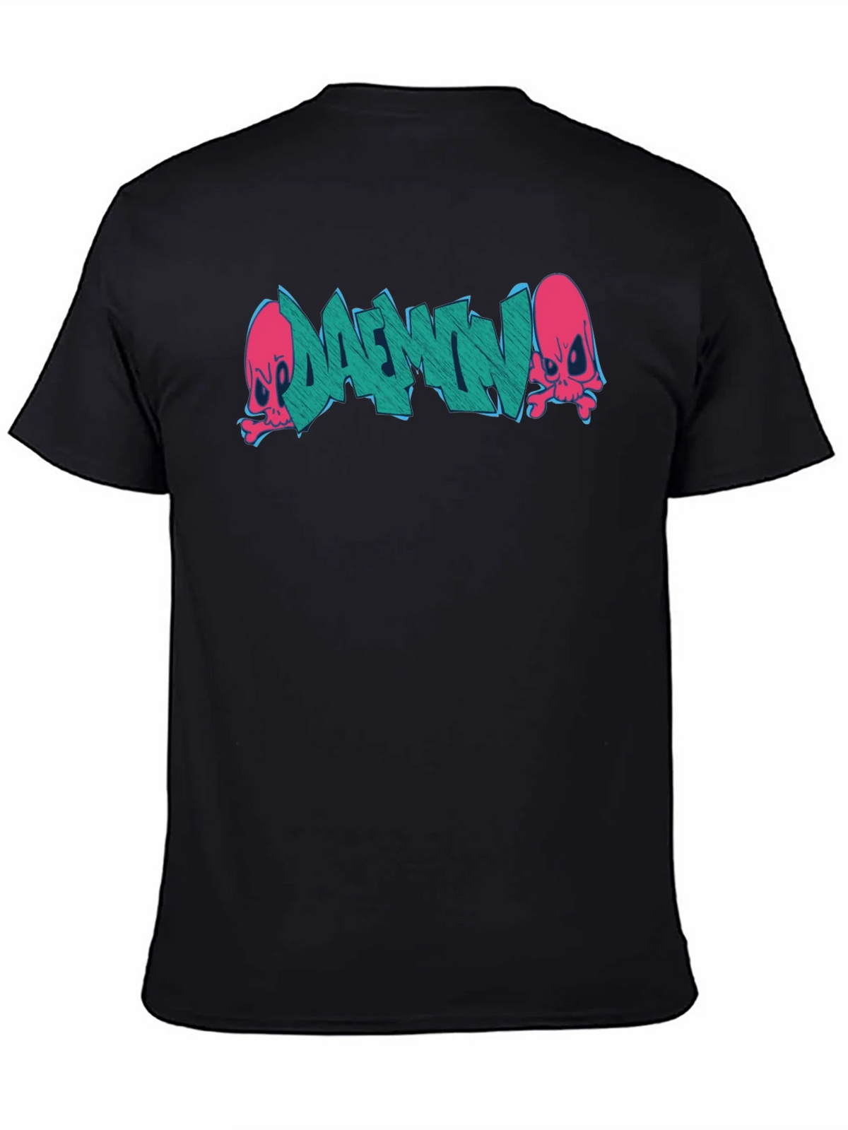 Daemon Graffiti Graphic T-Shirt - Black product image 4
