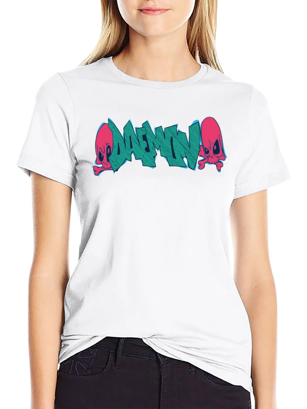 Daemon Graffiti Graphic T-Shirt - Black product image 8