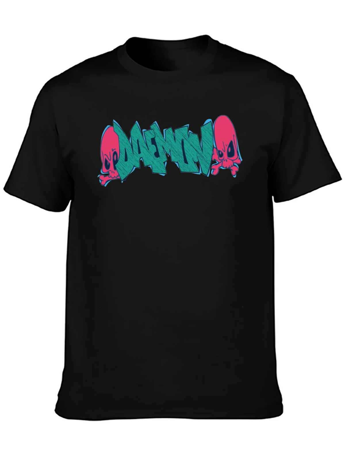 Daemon Graffiti Graphic T-Shirt - Black product image 3
