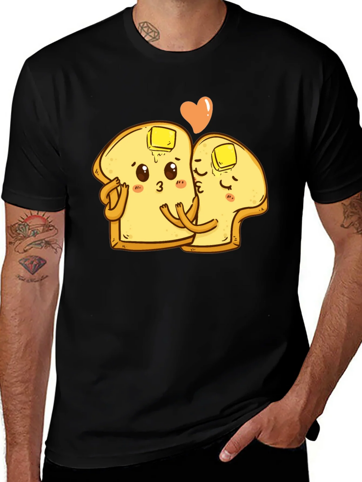 Toast Love Graphic Tee - Cute & Comfy! product image 1