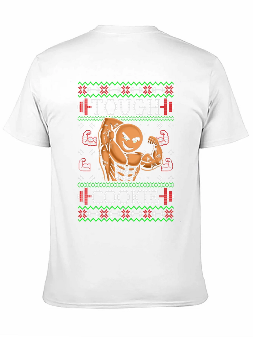 Tough Cookie Ugly Christmas Sweater Gym Workout T-Shirt product image 10
