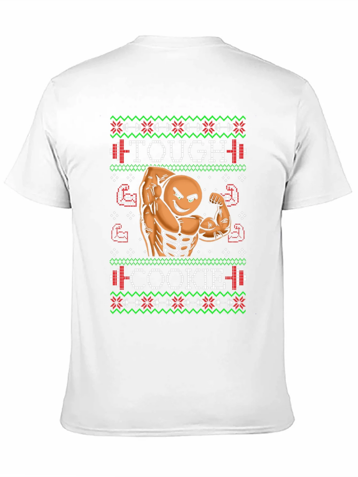 Tough Cookie Ugly Christmas Sweater Gym Workout T-Shirt product image 10