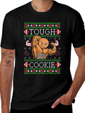 Tough Cookie Ugly Christmas Sweater Gym Workout T-Shirt product image 1