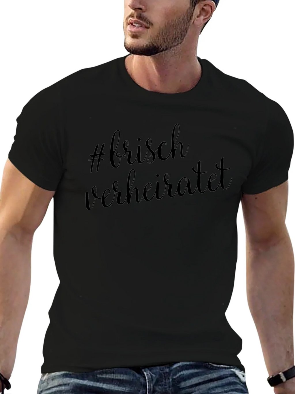 Newlywed Bliss T-Shirt - #frischverheiratet product image 6