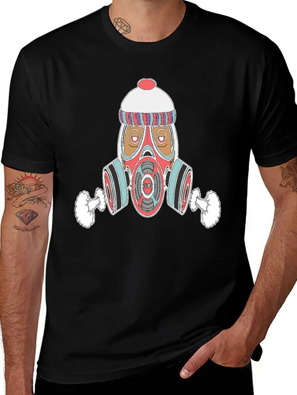 Gas Mask Graphic Tee - Urban Style product image 1
