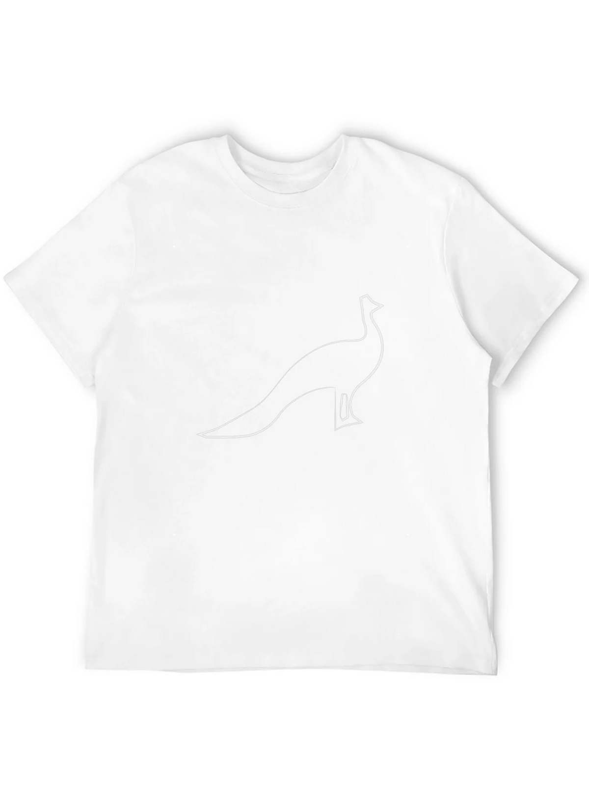 Minimalist Peacock Graphic T-Shirt - Black Cotton Tee product image 11