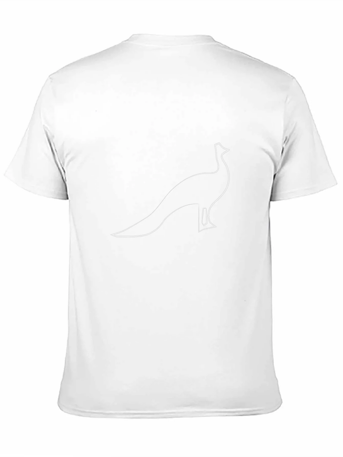 Minimalist Peacock Graphic T-Shirt - Black Cotton Tee product image 10