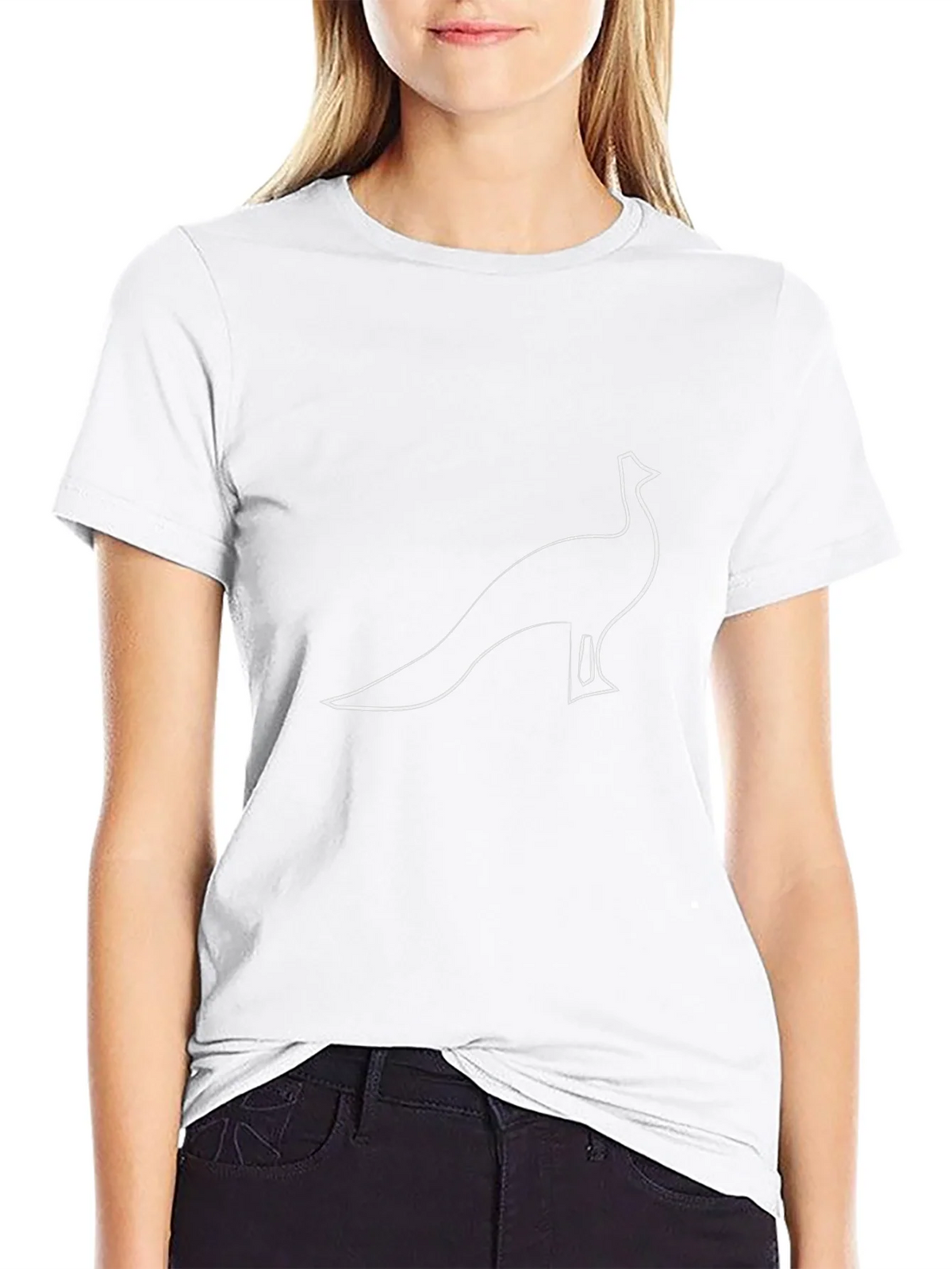 Minimalist Peacock Graphic T-Shirt - Black Cotton Tee product image 8