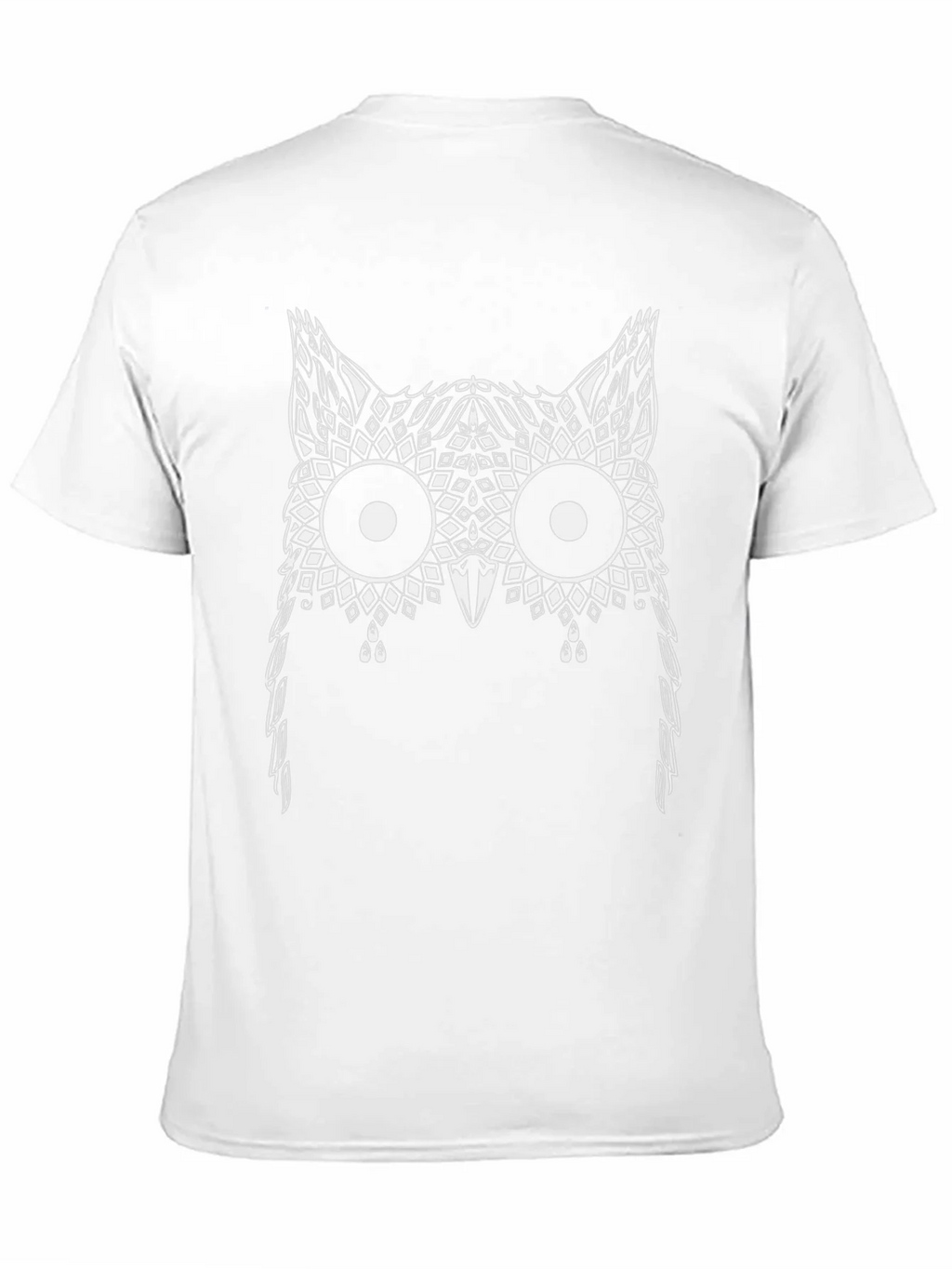 Abstract Owl Graphic Print Black T-Shirt product image 10
