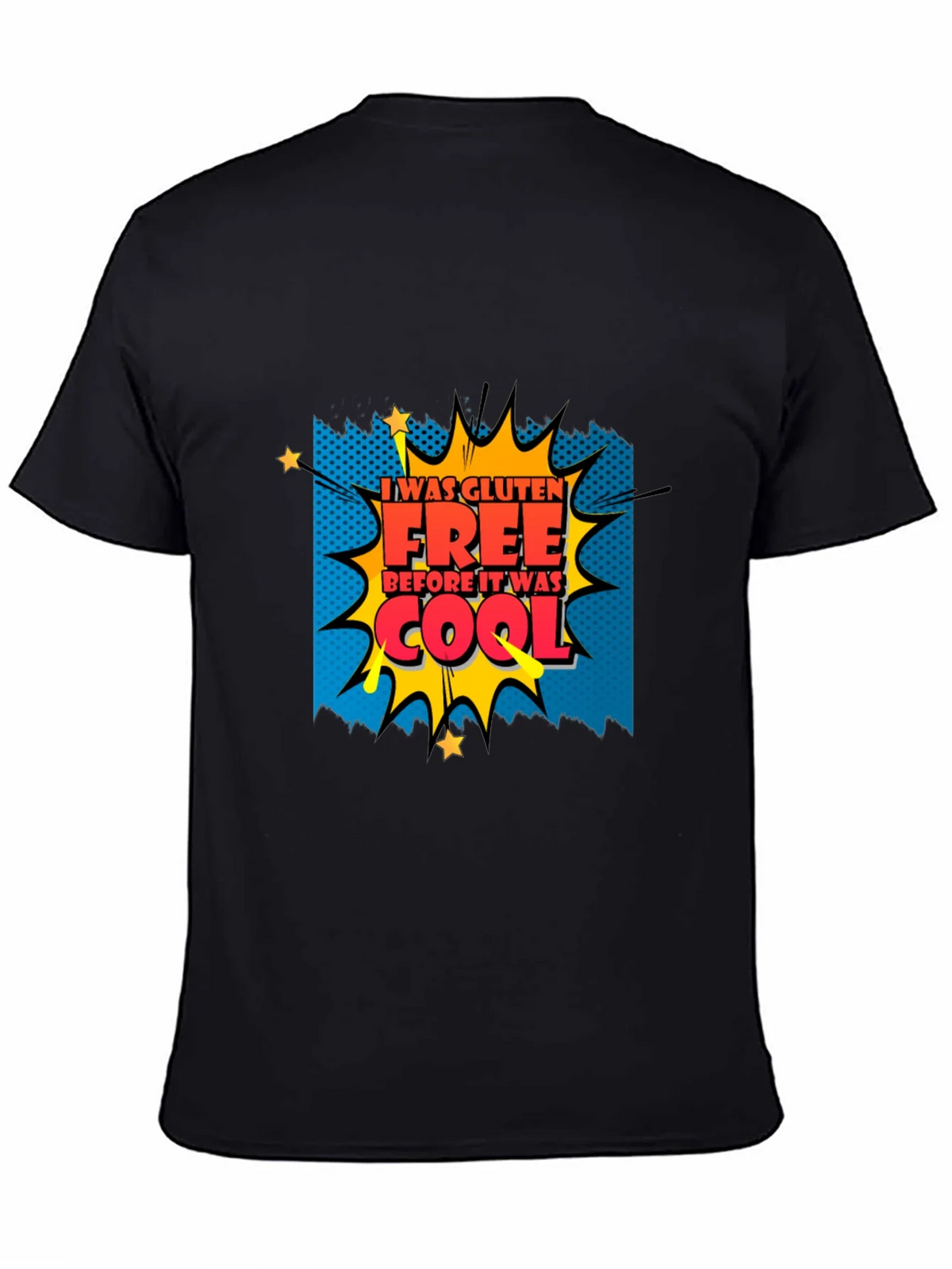 Gluten Free Before It Was Cool Graphic Tee - Black product image 4