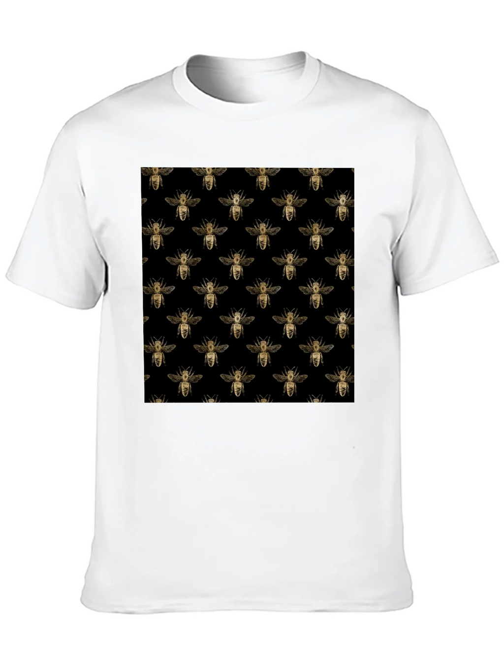 Honey Bee Pattern Black T-Shirt product image 9