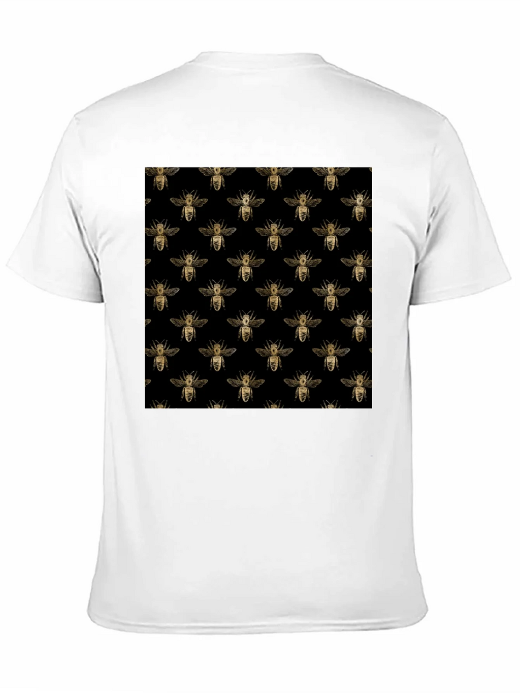 Honey Bee Pattern Black T-Shirt product image 10