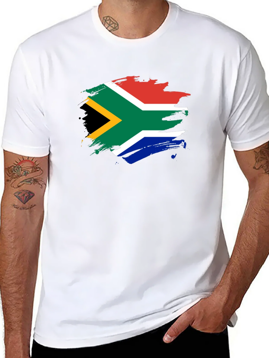 South Africa Flag T-Shirt - Mens product image 7