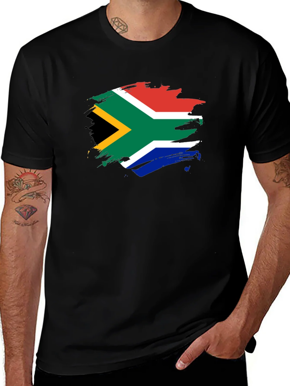 South Africa Flag T-Shirt - Mens product image 1