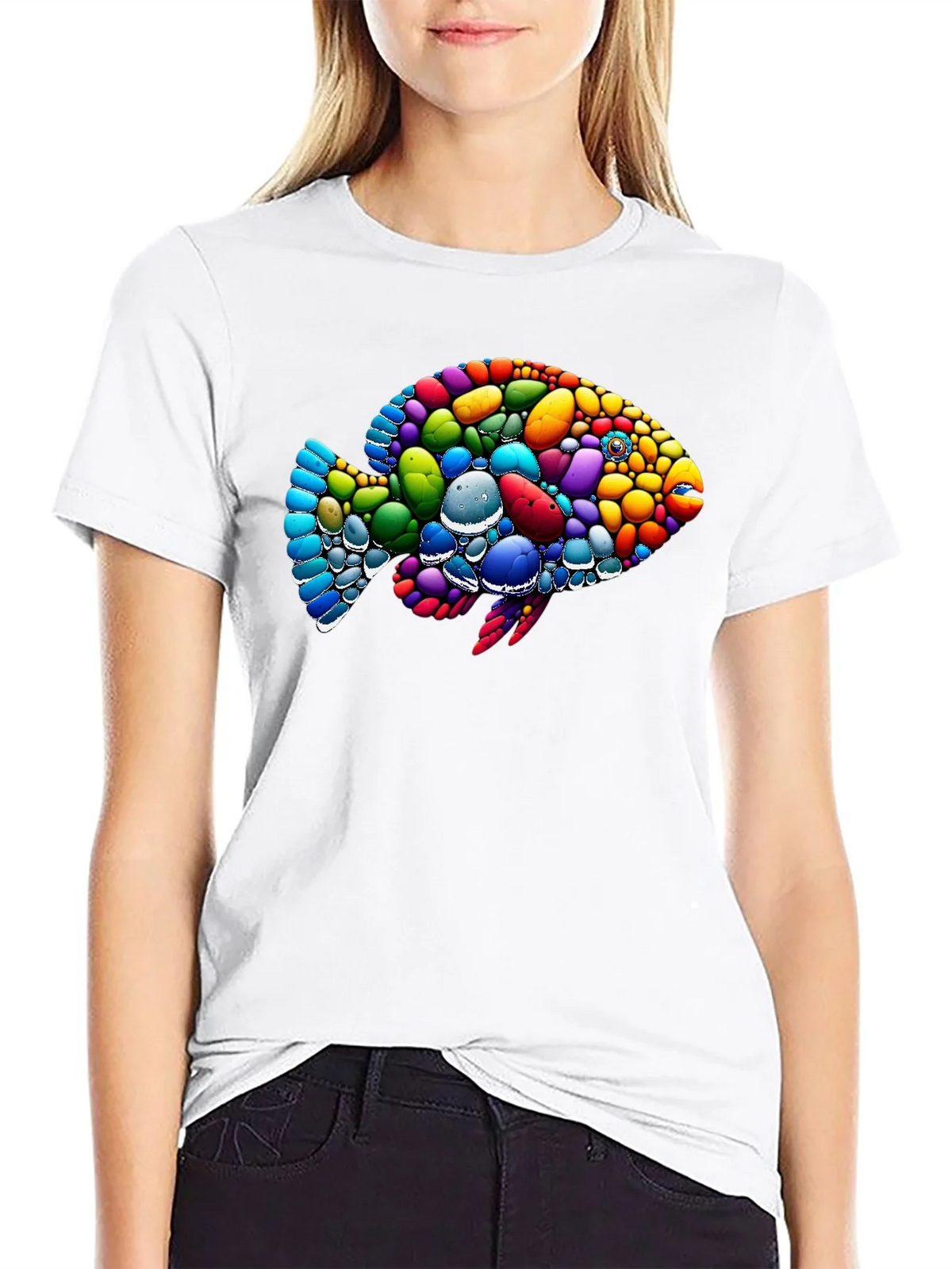 Colorful Fish Graphic T-Shirt product image 7
